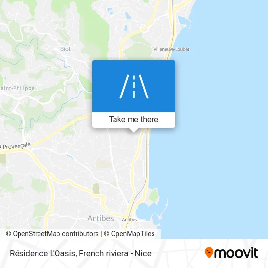 Résidence L'Oasis map