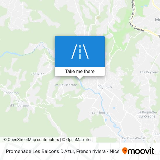 Promenade Les Balcons D'Azur map