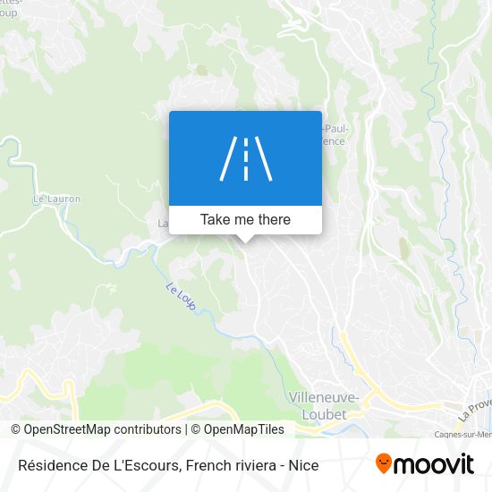 Résidence De L'Escours map