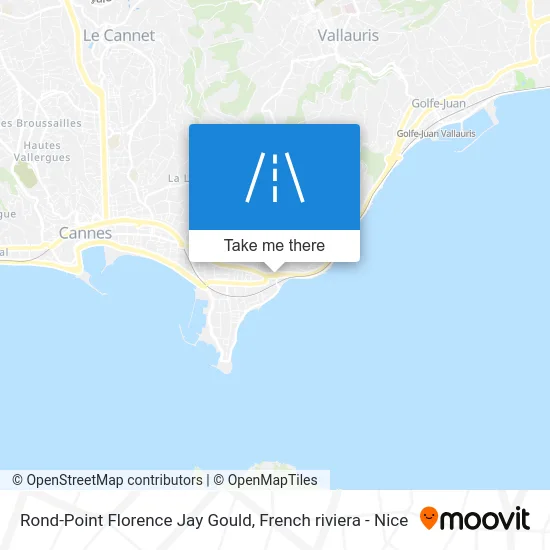 Rond-Point Florence Jay Gould map