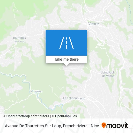 Avenue De Tourrettes Sur Loup map
