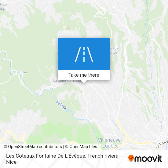 Les Coteaux Fontaine De L'Évêque map