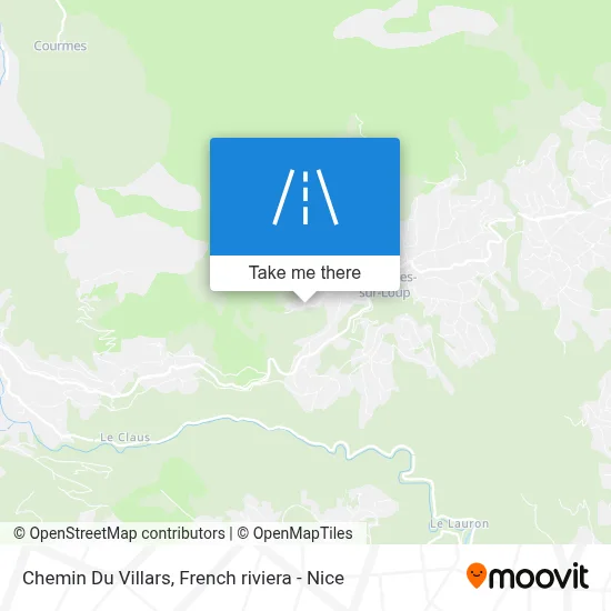 Chemin Du Villars map