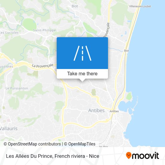 Les Allées Du Prince map