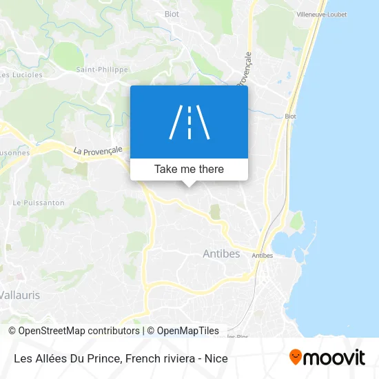Les Allées Du Prince map