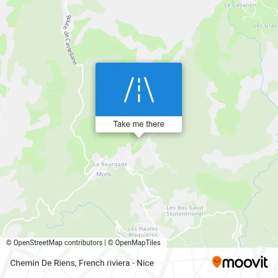 Chemin De Riens map