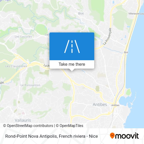 Rond-Point Nova Antipolis map