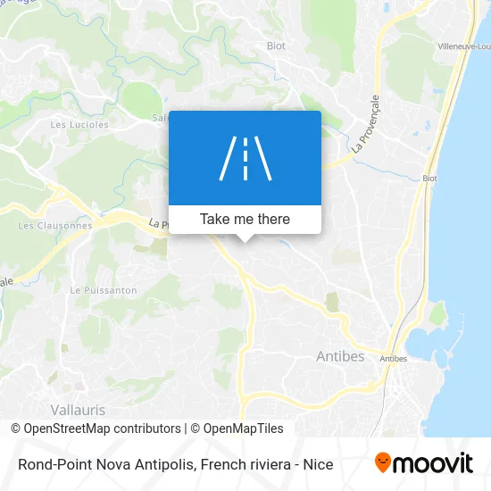 Rond-Point Nova Antipolis map