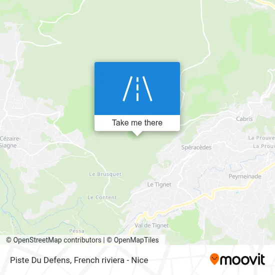 Piste Du Defens map