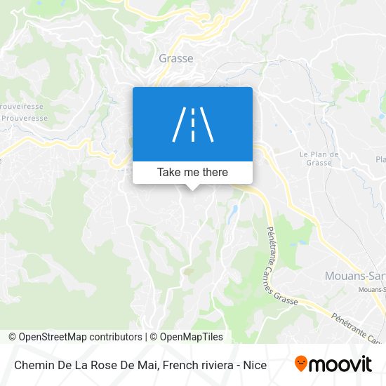 Chemin De La Rose De Mai map