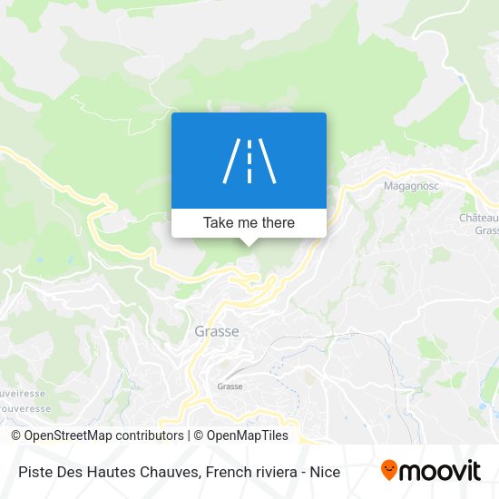 Piste Des Hautes Chauves map