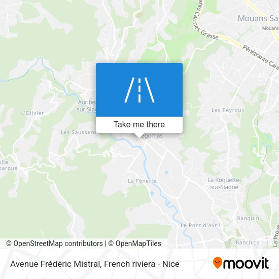 Avenue Frédéric Mistral map