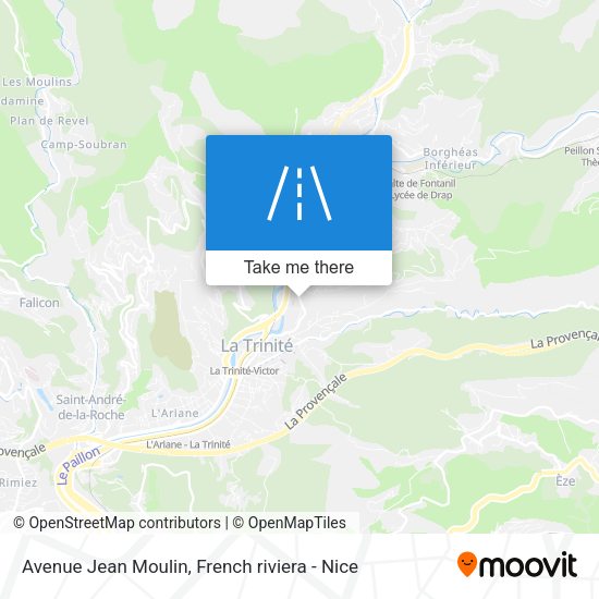 Avenue Jean Moulin map