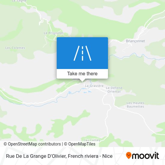 Rue De La Grange D'Olivier map
