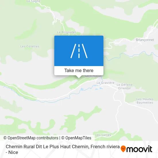 Chemin Rural Dit Le Plus Haut Chemin map