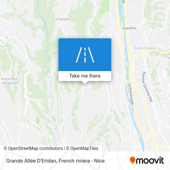 Grande Allée D'Eridan map
