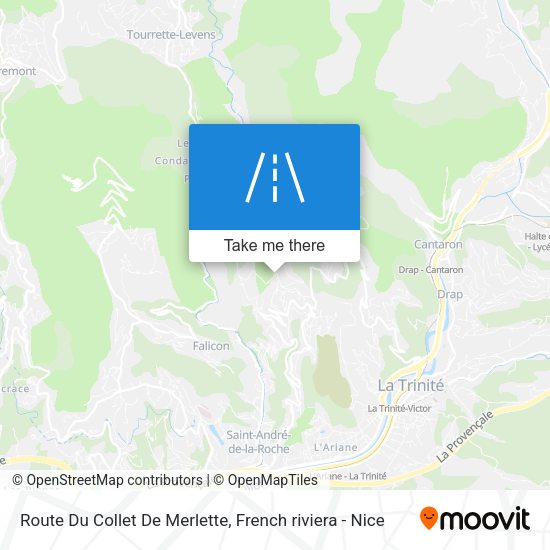 Route Du Collet De Merlette map