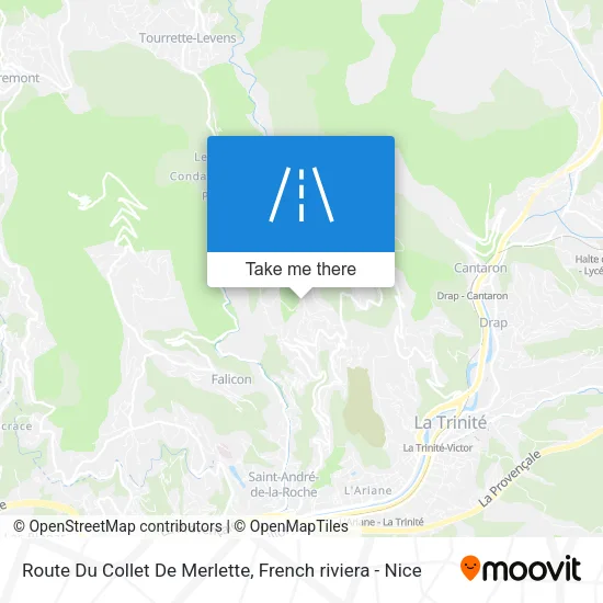 Route Du Collet De Merlette map