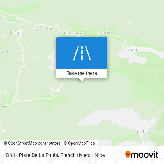 Dfci - Piste De La Pinéa map