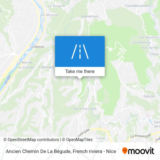 Ancien Chemin De La Bégude map