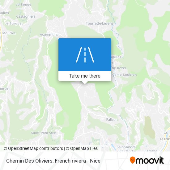 Chemin Des Oliviers map