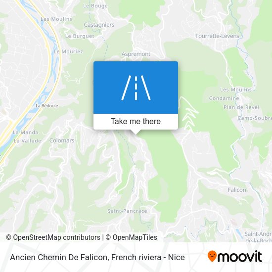 Ancien Chemin De Falicon map