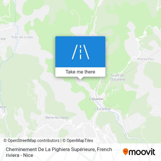 Cheminement De La Pighiera Supérieure map