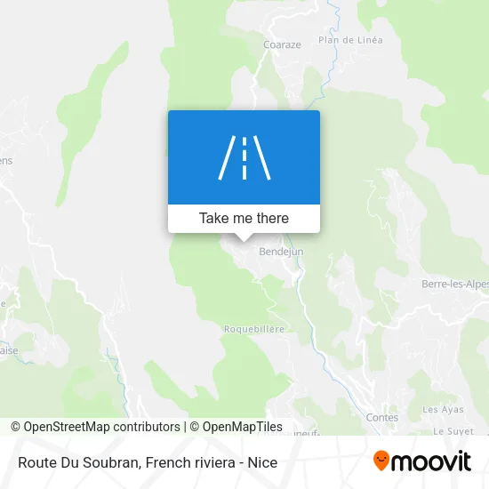 Route Du Soubran map
