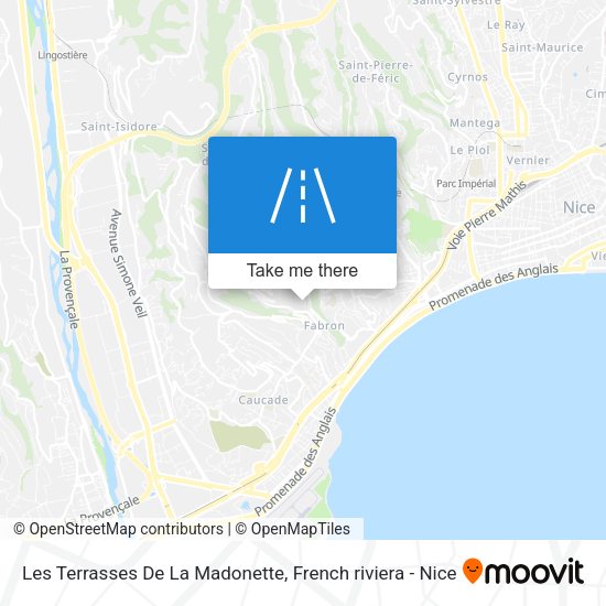 Les Terrasses De La Madonette map