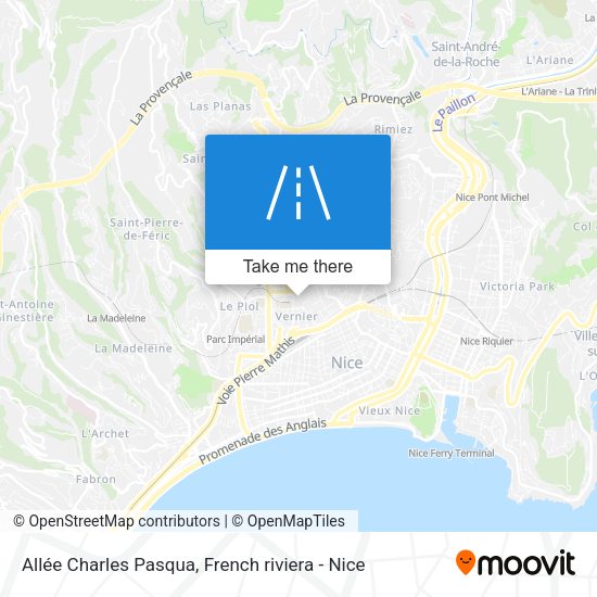 Allée Charles Pasqua map