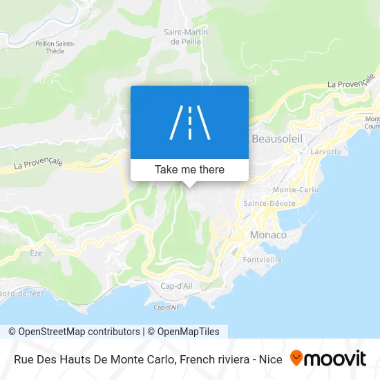 Rue Des Hauts De Monte Carlo map
