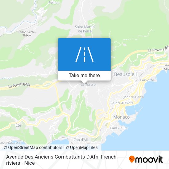 Avenue Des Anciens Combattants D'Afn map