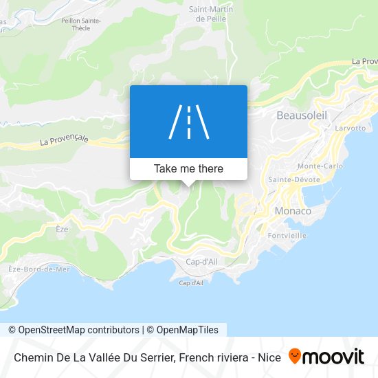 Chemin De La Vallée Du Serrier map