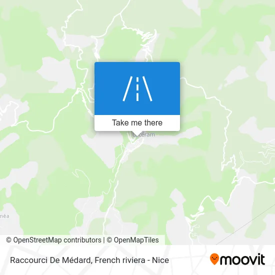 Raccourci De Médard map