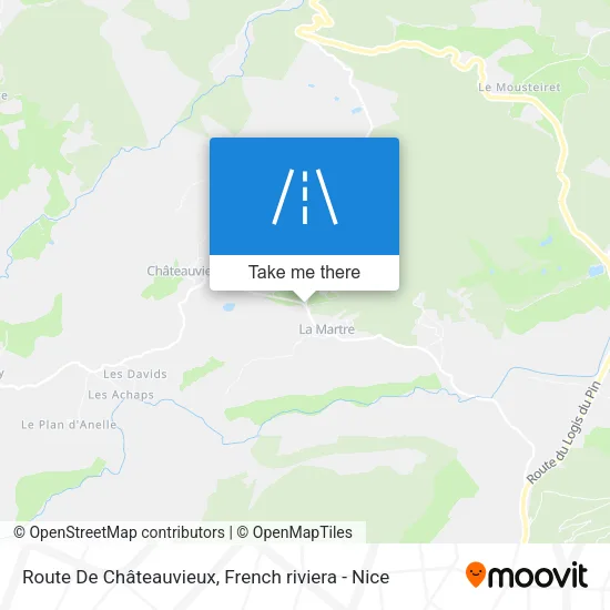 Route De Châteauvieux map