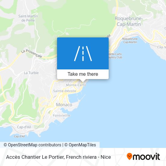 Accès Chantier Le Portier map