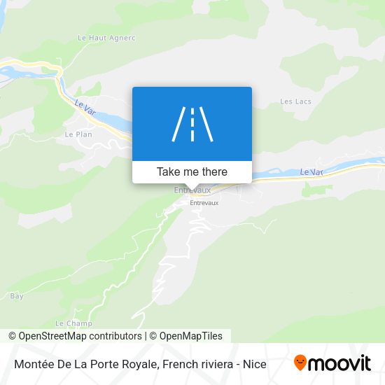 Montée De La Porte Royale map