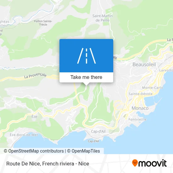 Route De Nice map