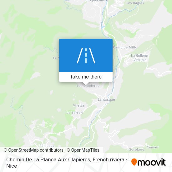 Chemin De La Planca Aux Clapières map