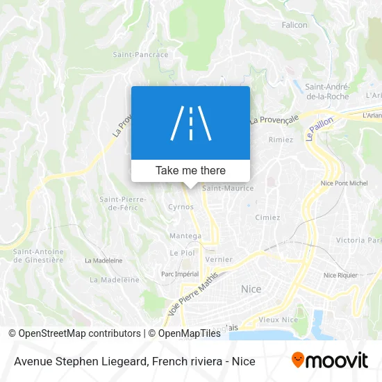 Avenue Stephen Liegeard map