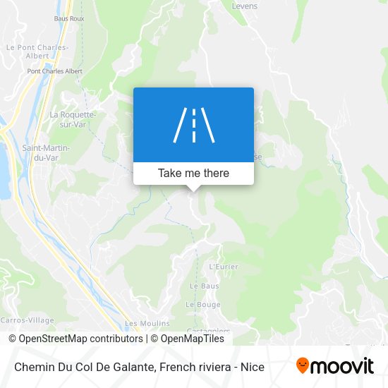 Chemin Du Col De Galante map