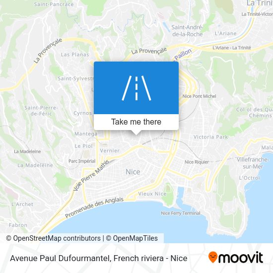 Avenue Paul Dufourmantel map