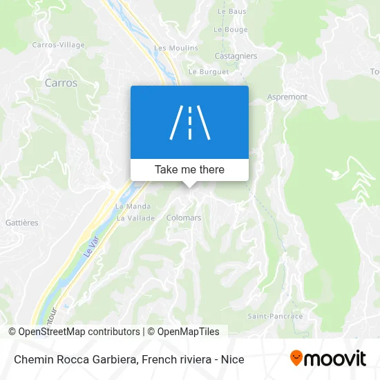 Chemin Rocca Garbiera map