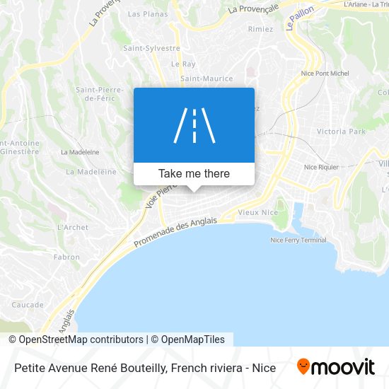 Petite Avenue René Bouteilly map