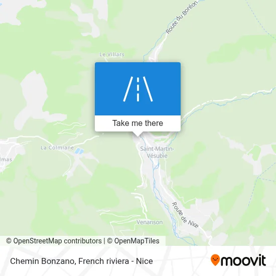 Chemin Bonzano map