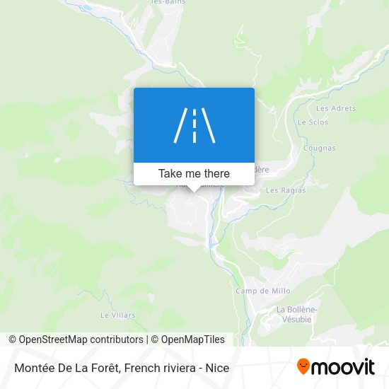 Montée De La Forêt map