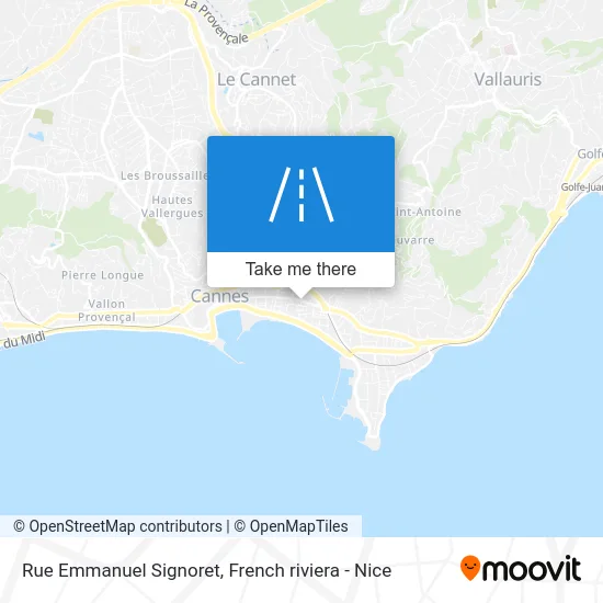 Mapa Rue Emmanuel Signoret