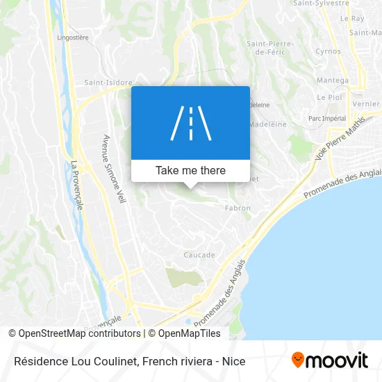 Résidence Lou Coulinet map