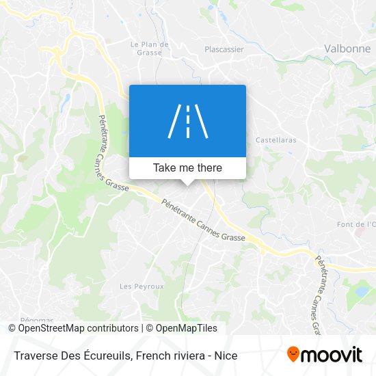Traverse Des Écureuils map