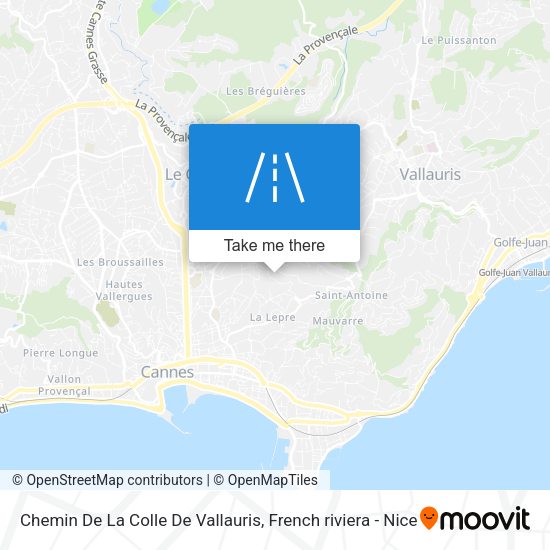 Chemin De La Colle De Vallauris map